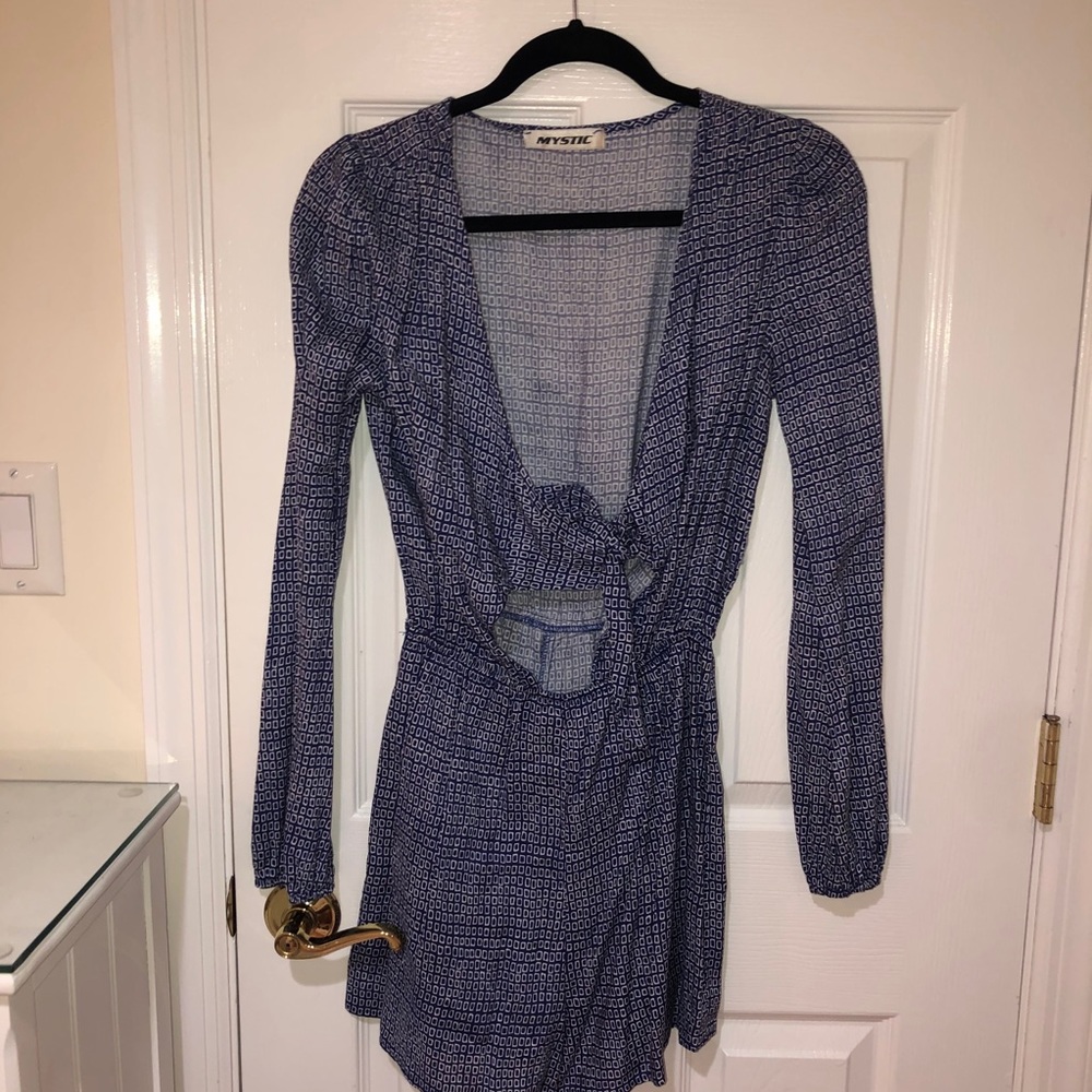 Mystic tie front romper